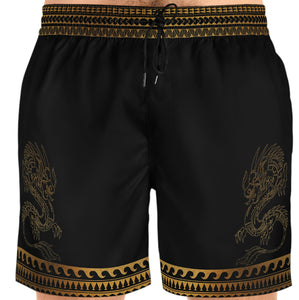 Casual Shorts - Street Dragon (Gold)