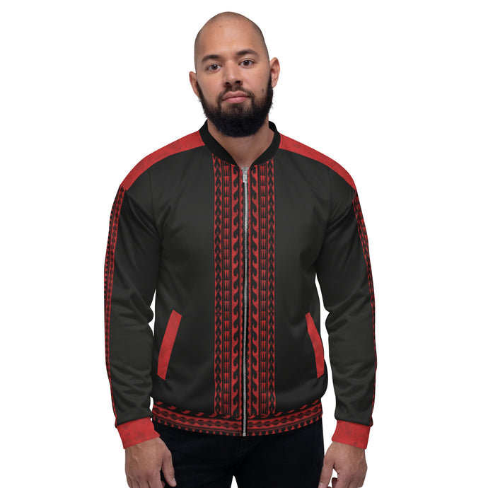 Casual Bomber Jacket - Street Dragon (Red)