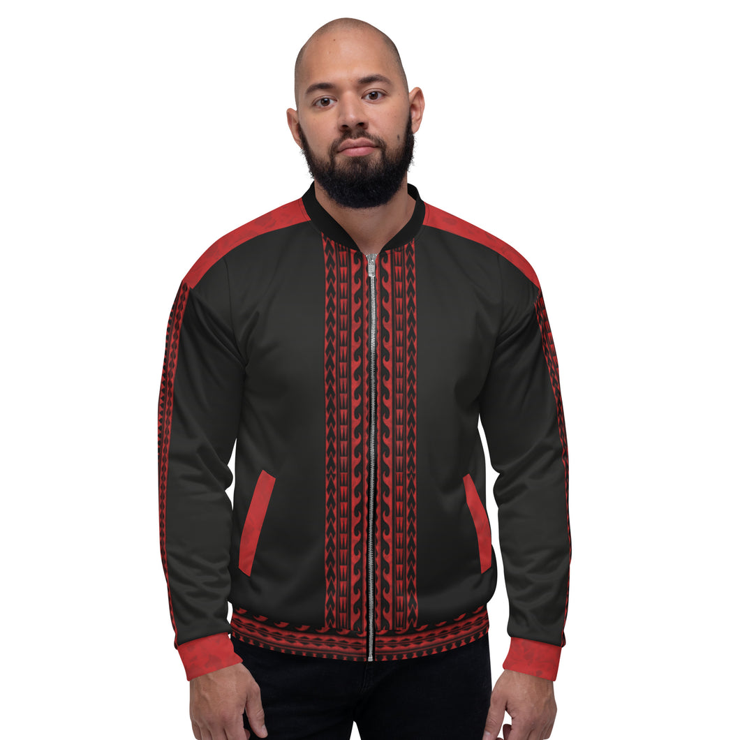 Casual Bomber Jacket - Street Dragon (Red)